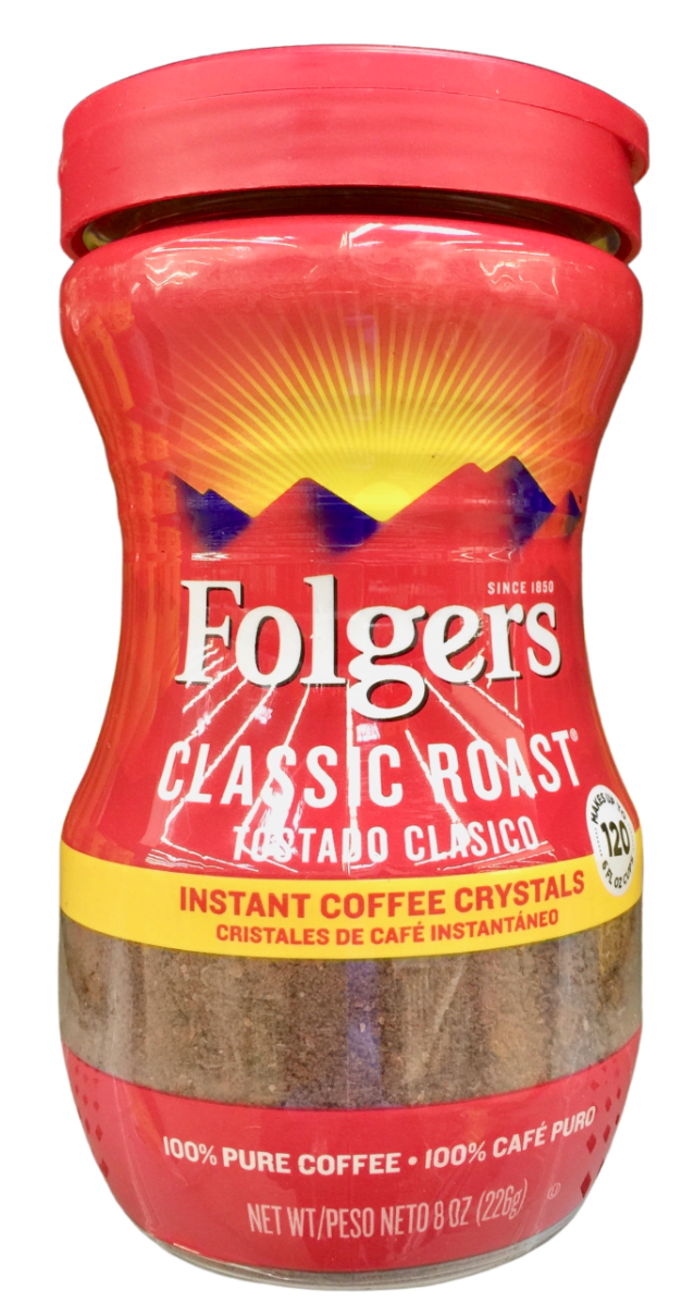 폴저스 Folgers 클래식 로스트 인스턴트 커피 226g