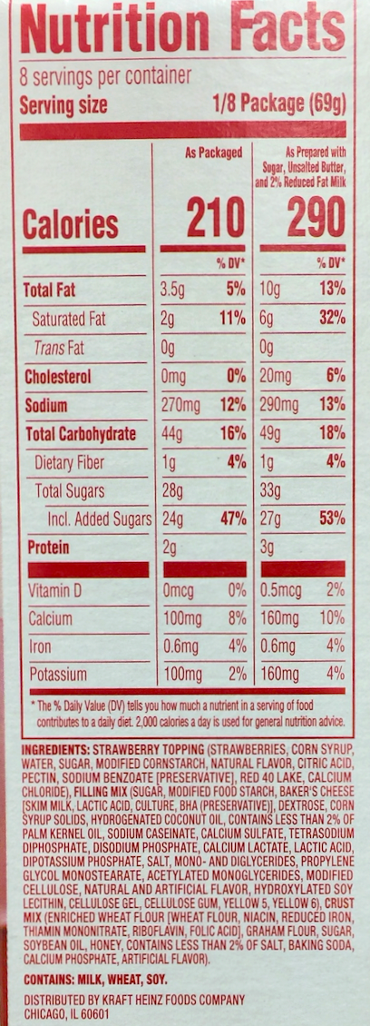 크래프트 Kraft 젤로 노베이크 딸기 치즈케이크 디저트 키트 555g