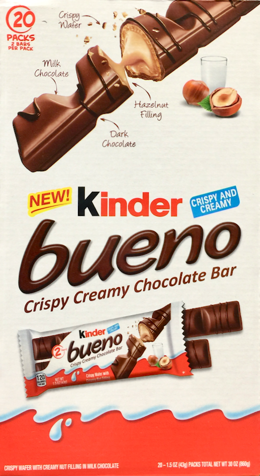 [풀사이즈팩] 킨더부에노 Kinder Bueno 헤이즐넛크림 웨하스 바 43g 20ct (860g)