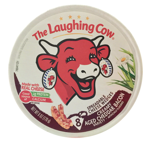 래핑카우 The Laughing Cow rBST-프리 에이지드 체다 베이컨 스프레드 170g
