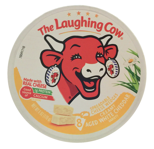 래핑카우 The Laughing Cow rBST-프리 에이지드 화이트 체다 스프레드 170g