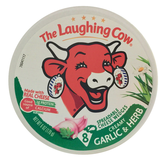 래핑카우 The Laughing Cow rBST-프리 갈릭 허브 치즈 스프레드 170g