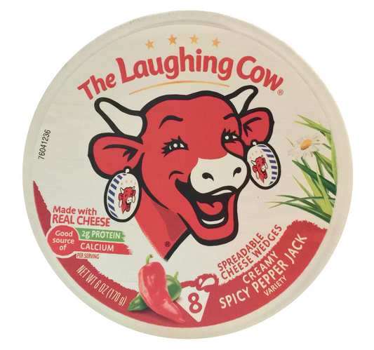 래핑카우 The Laughing Cow rBST-프리 스파이시 페퍼잭 치즈 스프레드 170g 🌶