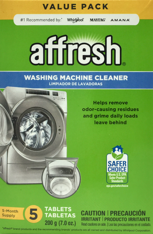 [세이퍼초이스 인증] 에이후레시 Affresh 세탁기 클리너 타블렛 5pc (200g)