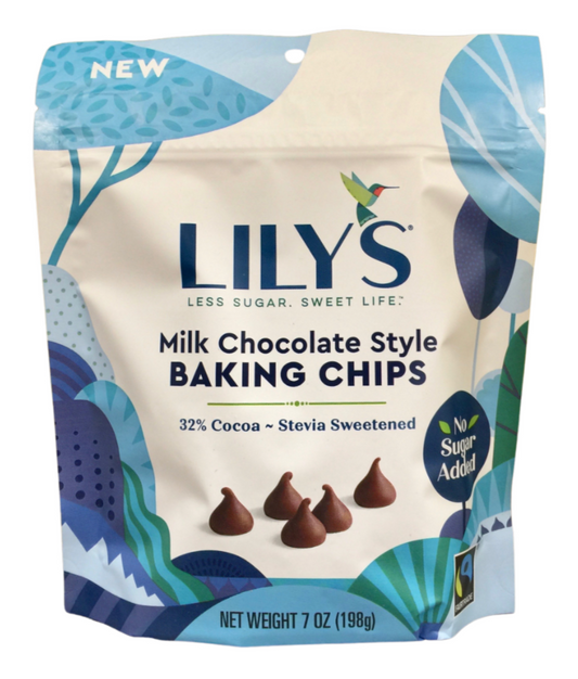 릴리 Lily's 슈가/GMO/rBST-프리 32% 코코아 밀크초콜렛 베이킹칩 198g