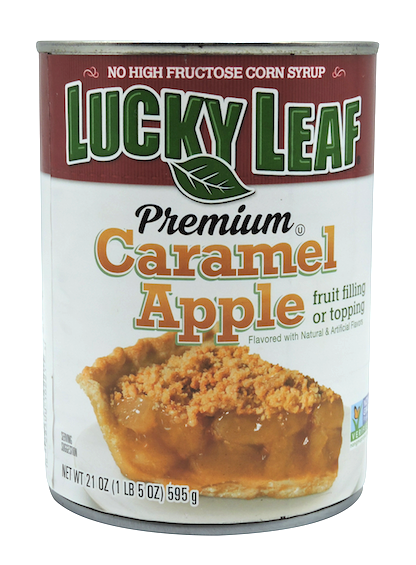 럭키리프 Lucky Leaf Non-GMO 카라멜 사과 파이 필링 & 토핑 595g