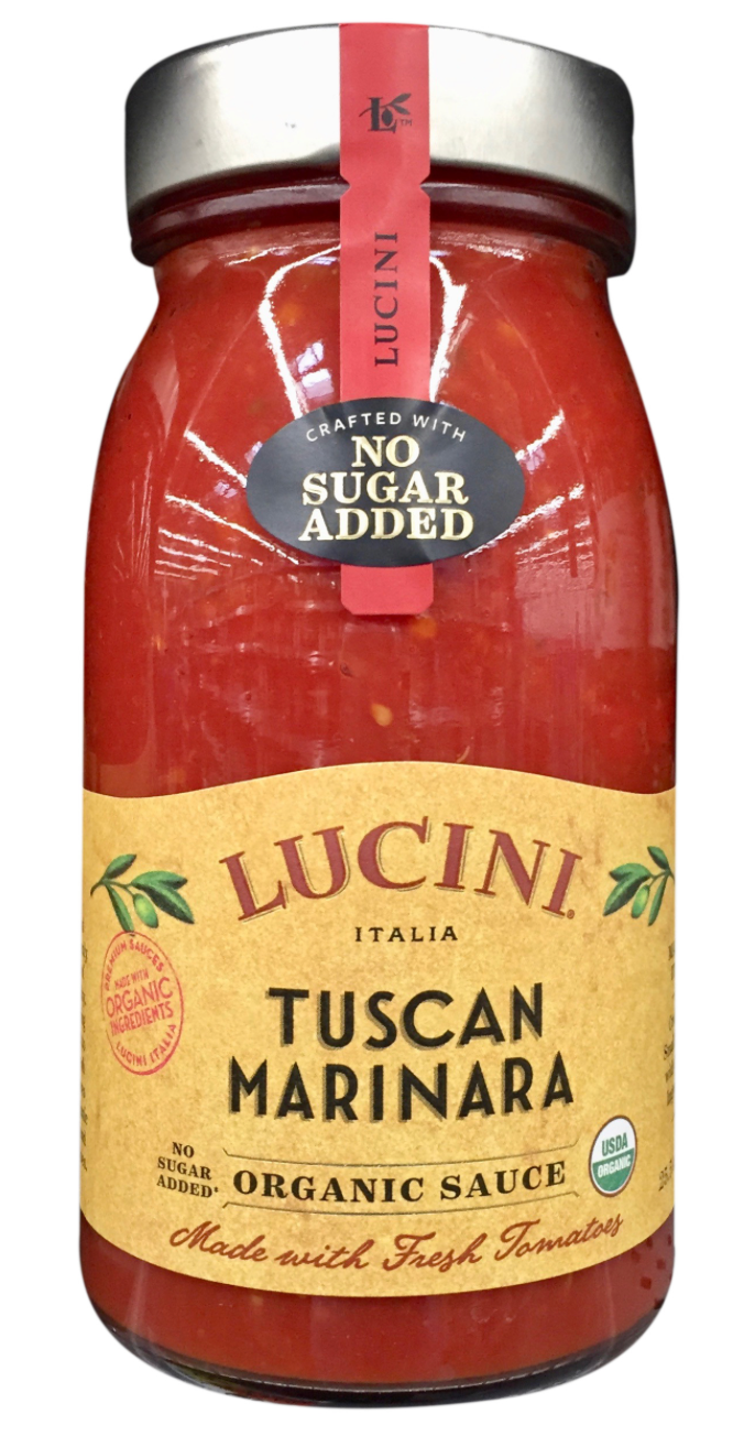 루치니 Lucini 유기농/Non-GMO 방부제/슈가-프리 터스칸 토마토 소스 750g