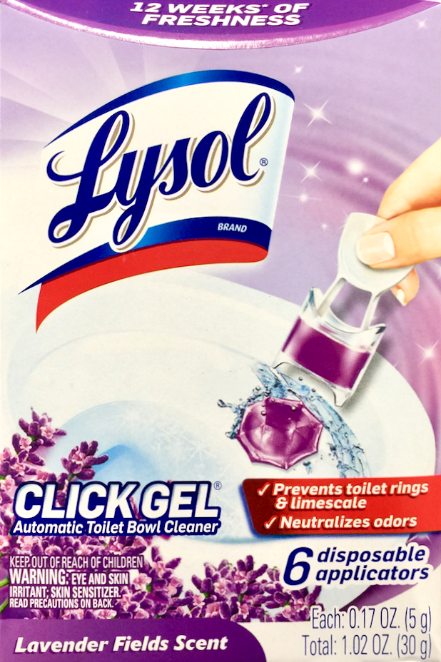 라이졸 Lysol 자동 변기클리너 클릭젤 Lavender 6pc