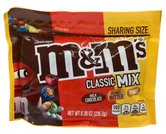 마스 Mars M&M's 엠앤엠 3가지맛 클래식 믹스 235g