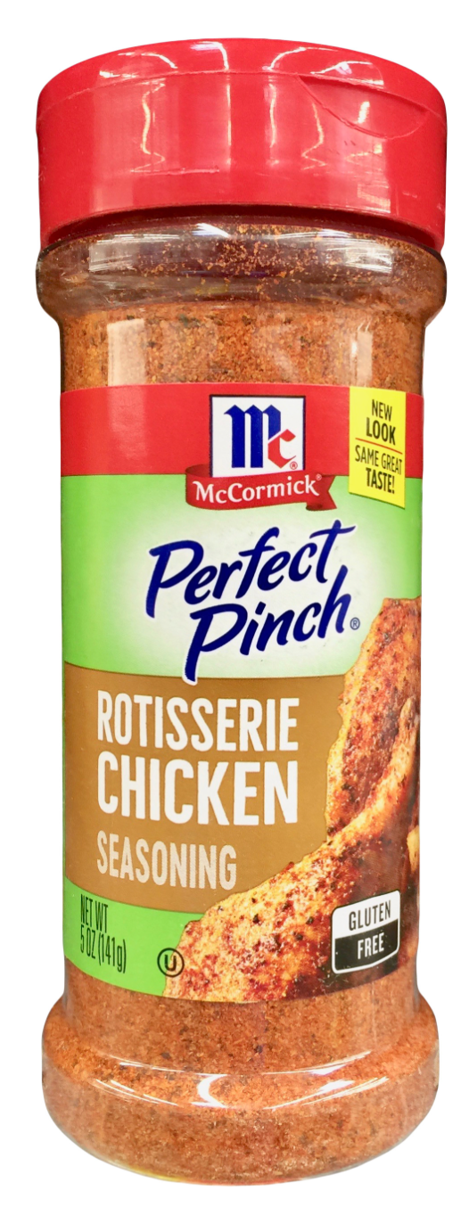 맥코믹 McCormick 퍼펙트핀치 슈가/글루텐-프리 0칼로리 로티세리 치킨 시즈닝 141g