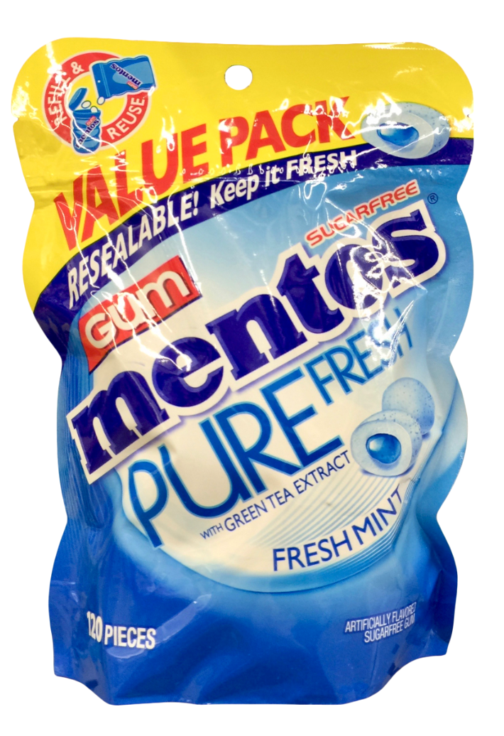 멘토스 Mentos 후레시 민트 자일리톨 무설탕 껌 120pc