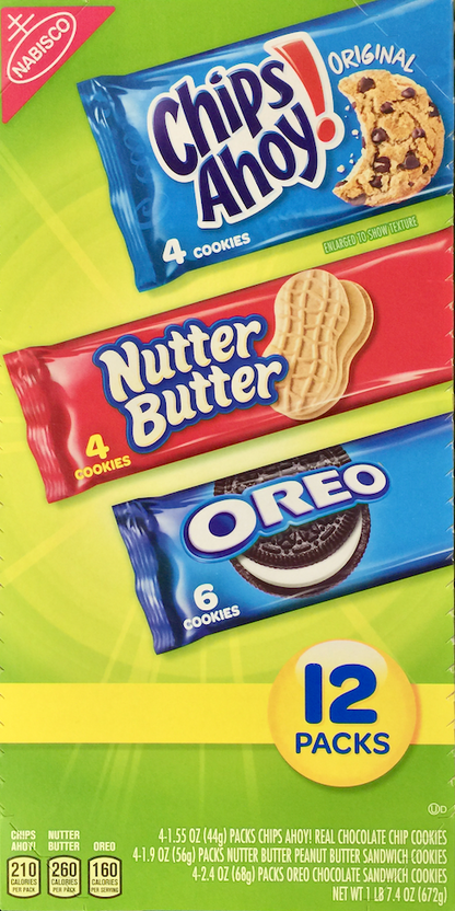 나비스코 Nabisco 쿠키 3가지맛 12ct (672g)