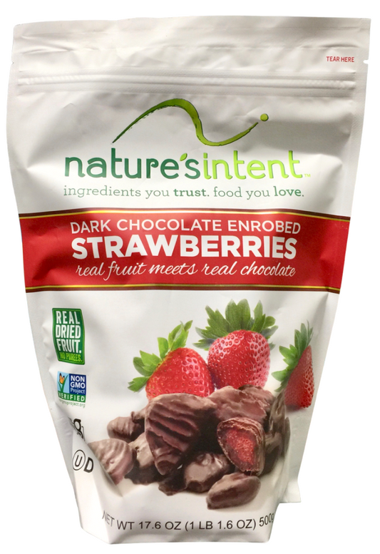 네이처스인텐트 Nature's Intent Non-GMO 글루텐-프리 스트로베리 다크초콜렛 500g