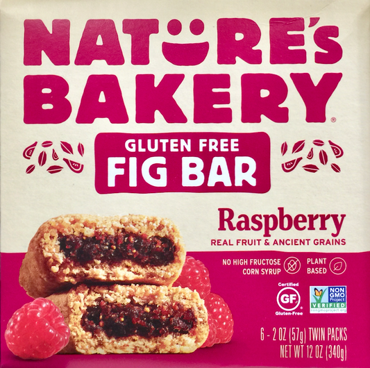 네이처스베이커리 Nature's Bakery Non-GMO/글루텐-프리 라즈베리 무화과 바 6ct 2팩 (680g)