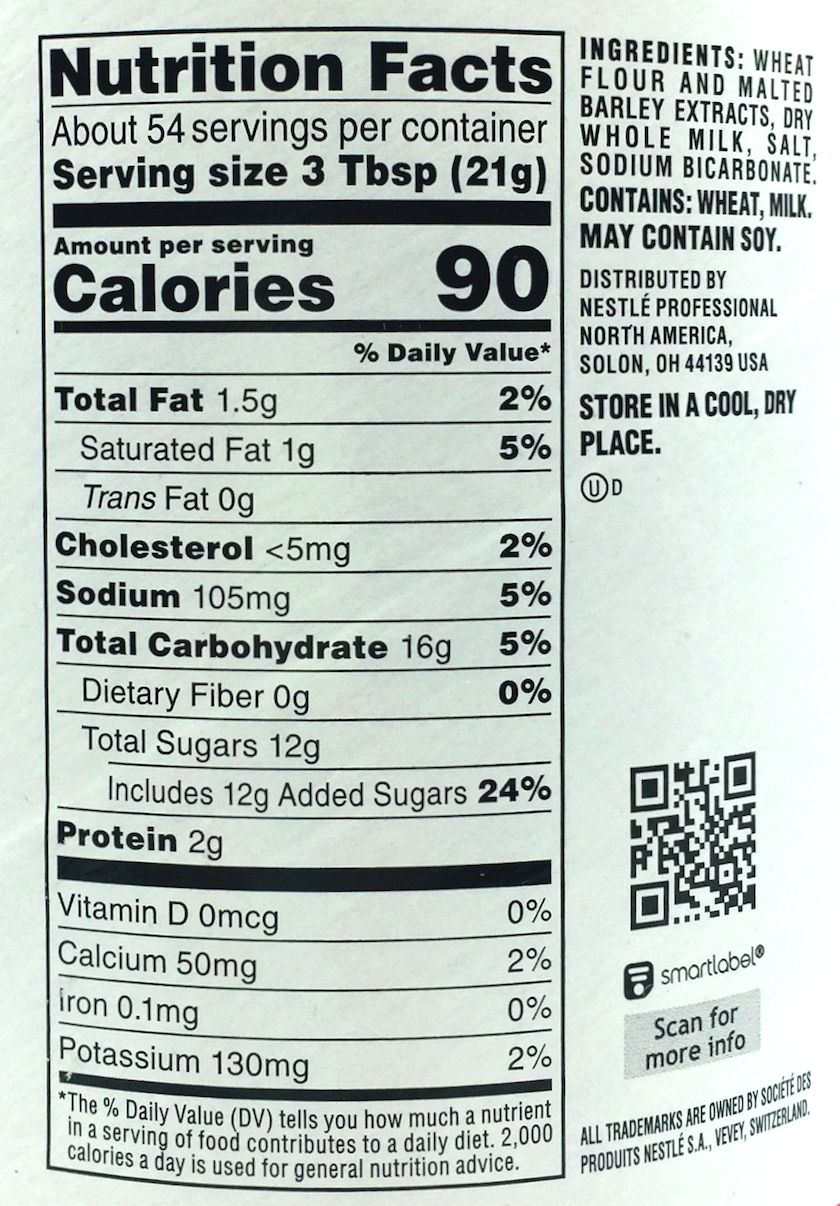 네슬레 Nestle 맥아 우유/밀크 쉐이크 믹스 1.13kg