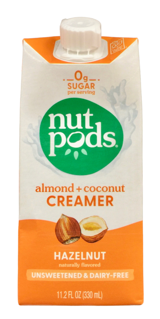 너트포즈 Nut Pods Non-GMO 슈가/글루텐/카라지난-프리 헤이즐넛 당뇨/케토 크리머 330ml