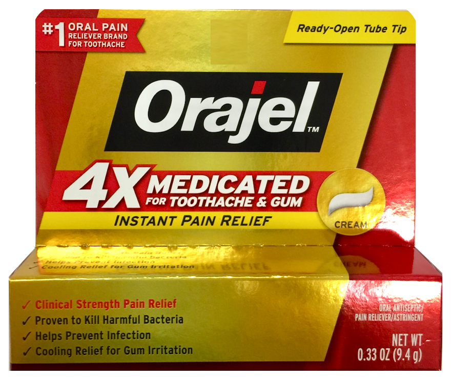 12+ 오라젤 Orajel 4X메디케이티드 치통•잇몸 통증 완화 젤 9.4g