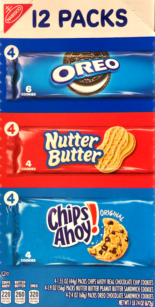 나비스코 Nabisco 쿠키 3가지맛 12ct (672g)