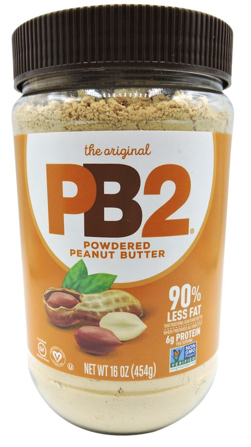 피비투 PB2 Non-GMO 글루텐-프리 90% 무지방 땅콩버터 가루 454g