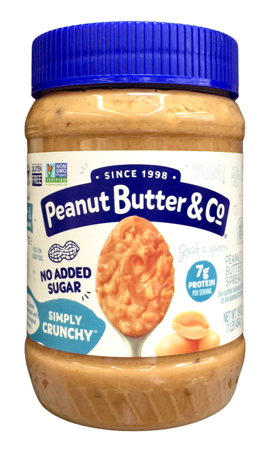 피넛버터앤코 Peanut Butter & Co Non-GMO 무설탕 크런치 땅콩버터 454g *미국산 땅콩*