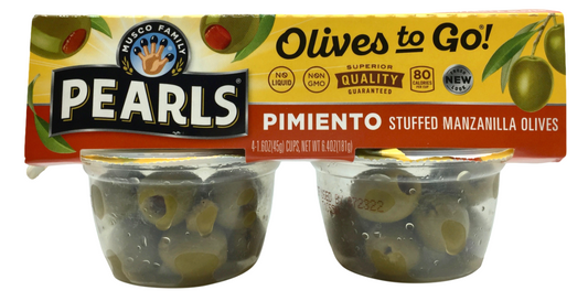 펄즈 Pearls Non-GMO 피망 그린 올리브컵 4개 (181g)