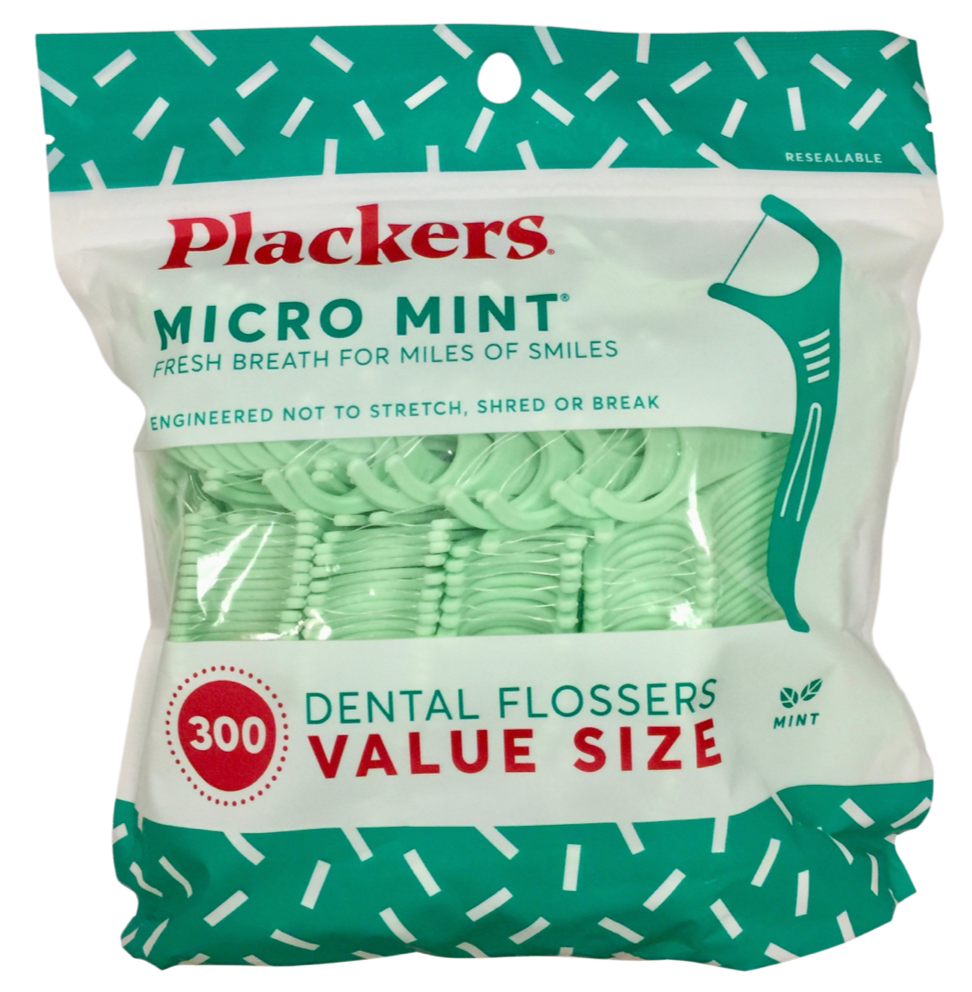 플래커스 Plackers 마이크로 민트 치실 300pc