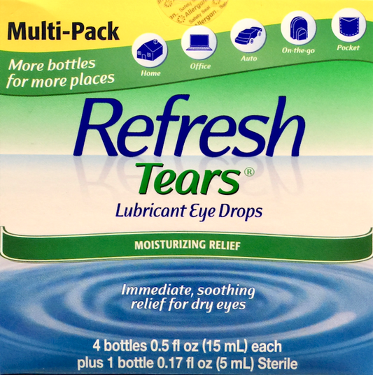 리프레시 Refresh 티어스 인공눈물 15ml 4병 (60ml)