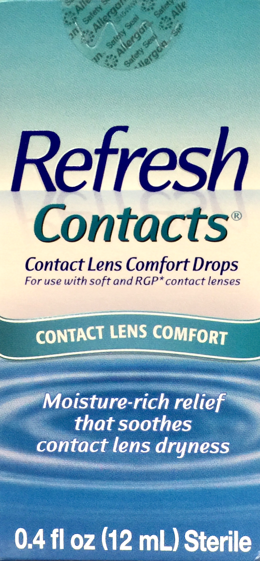 리프레시 Refresh 콘택츠 콘텍트렌즈 인공눈물 12ml