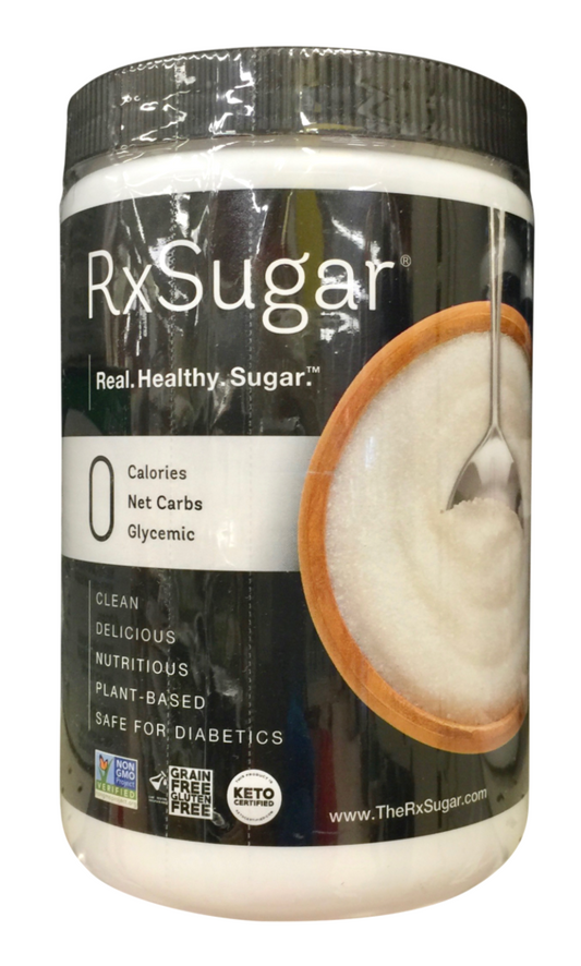알엑스슈가 RxSugar Non-GMO 0칼로리/무혈당 알룰로즈 당뇨•케토 감미료 캐니스터 453g
