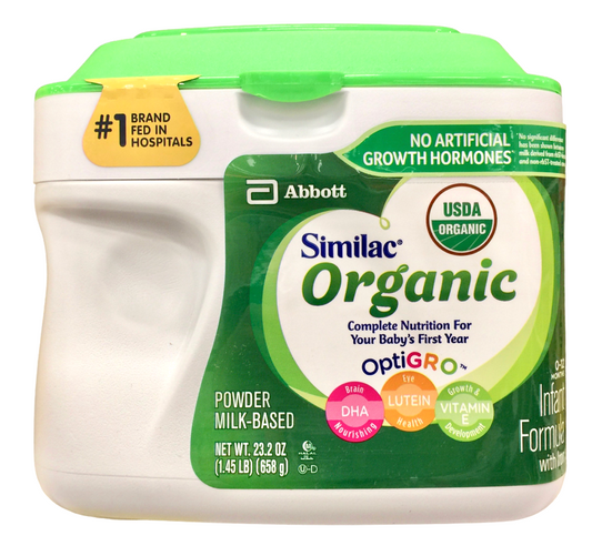 시밀락 유기농/Non-GMO 분유 584g 2개 (1.16kg)