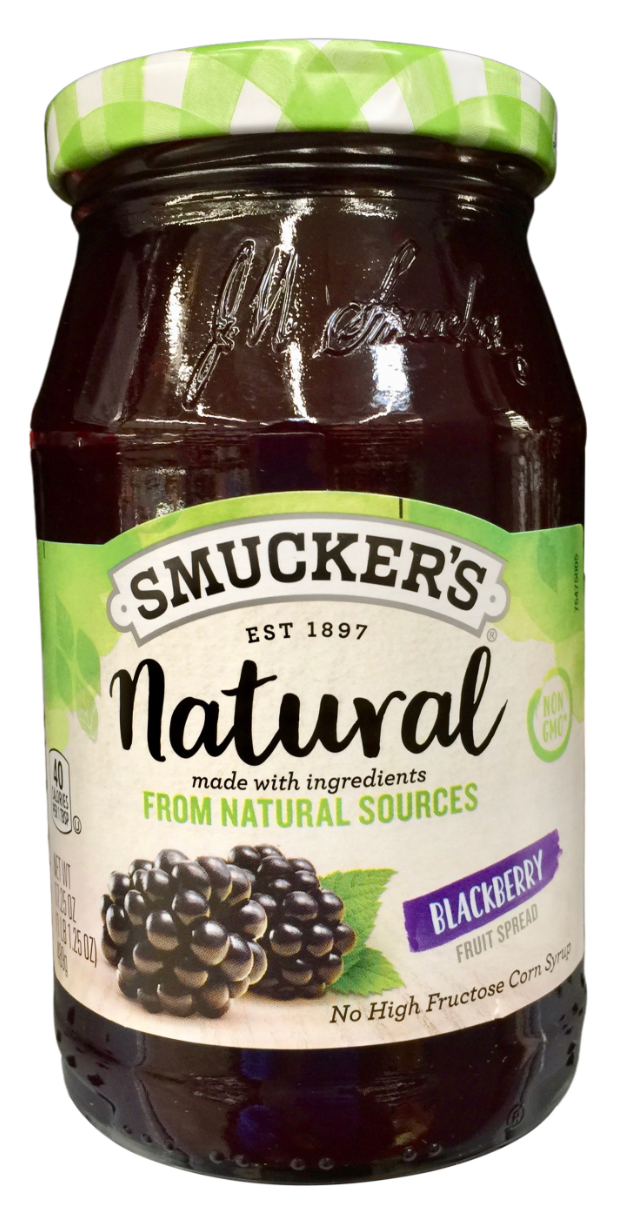 스머커 Smucker's 내추럴 Non-GMO 블랙베리 스프레드 489g