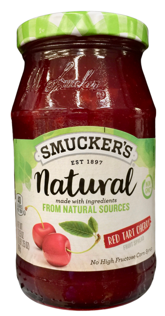 스머커 Smucker's 내추럴 Non-GMO 레드 타르트 체리 스프레드 489g