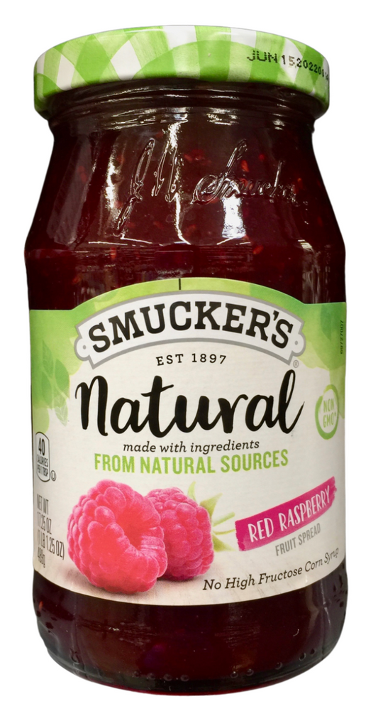 스머커 Smucker's 내추럴 Non-GMO 라즈베리 스프레드 489g