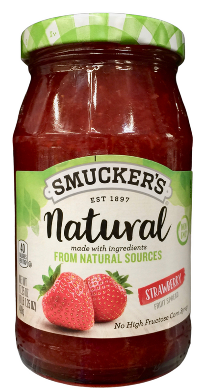 스머커 Smucker's 내추럴 Non-GMO 딸기 스프레드 489g