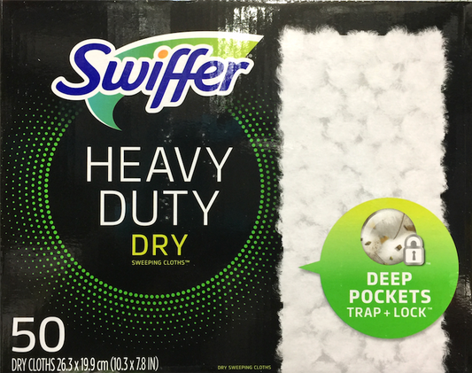 스위퍼 Swiffer 해비 듀티 드라이 스위핑 클로스 50매