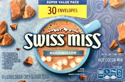 스위스미스 Swiss Miss 마시멜로 핫코코아 30팩 (1.17kg)