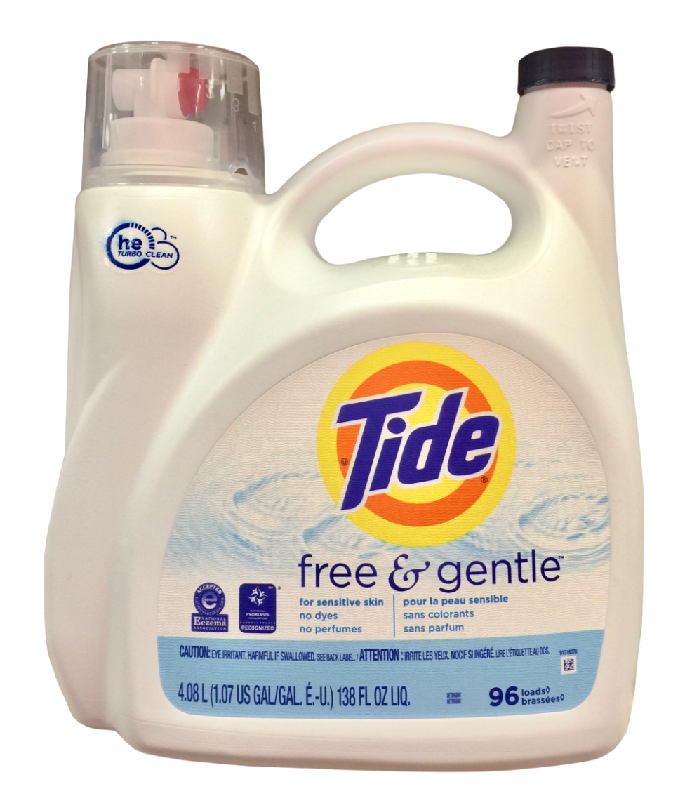 [아토피협회•건선재단•세이퍼초이스 인증] P&G 타이드 프리 & 젠틀 무향 세탁세제 3.9L (100회)