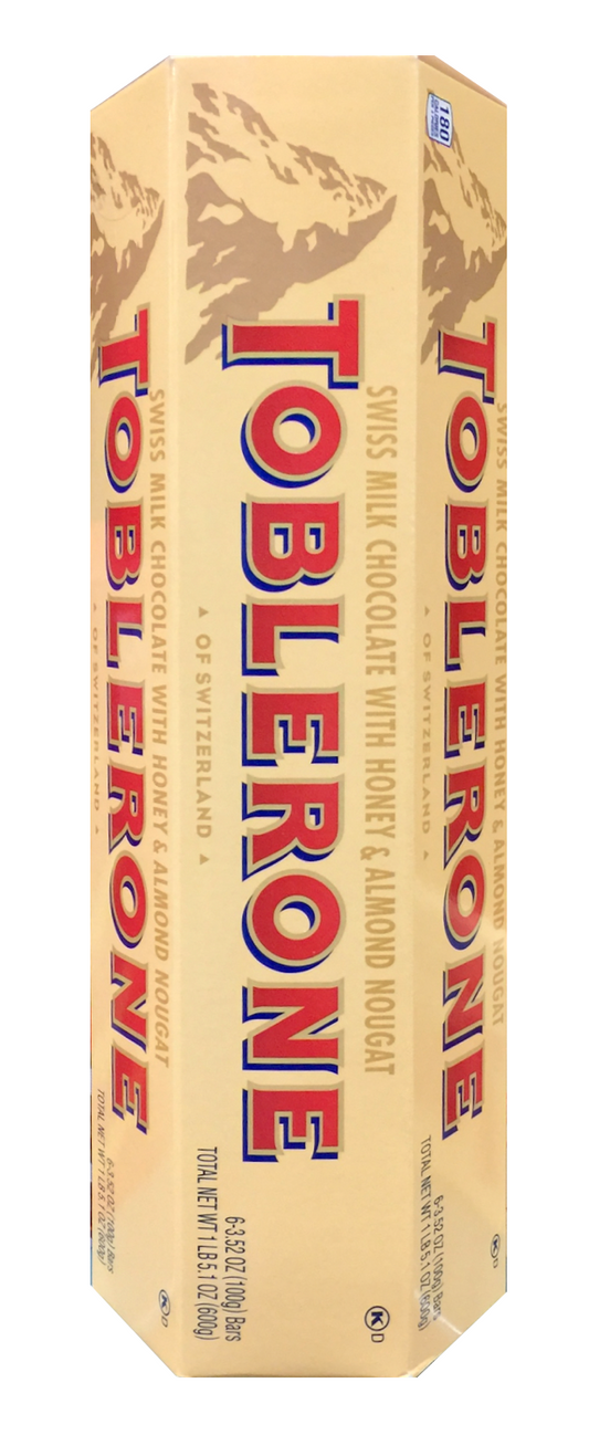 토블론 Toblerone 허니 & 아몬드 누가 스위스 밀크초콜렛 100g 6팩 (600g)