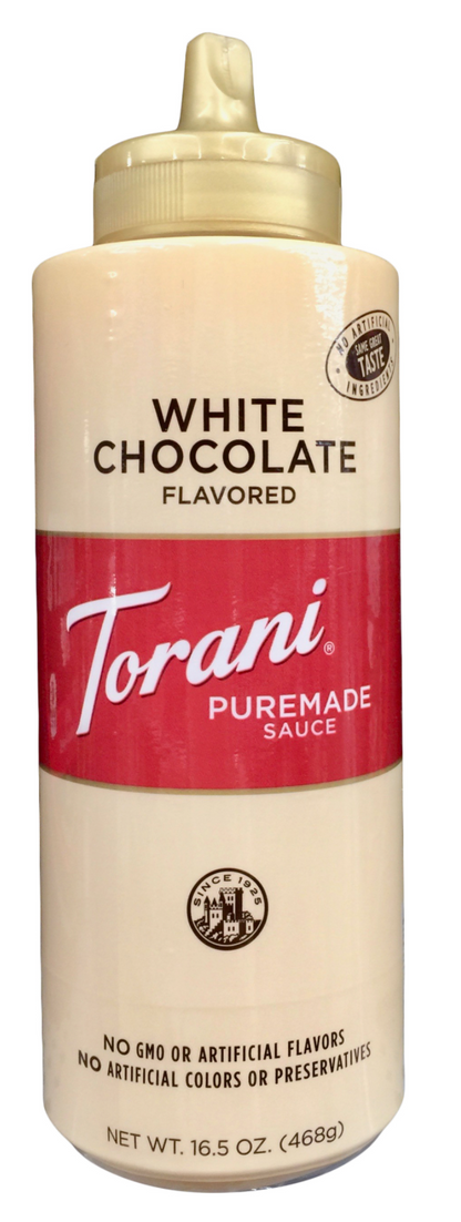 토라니 Torani GMO-프리 화이트 초콜렛 커피 & 디저트 토핑 소스 468g