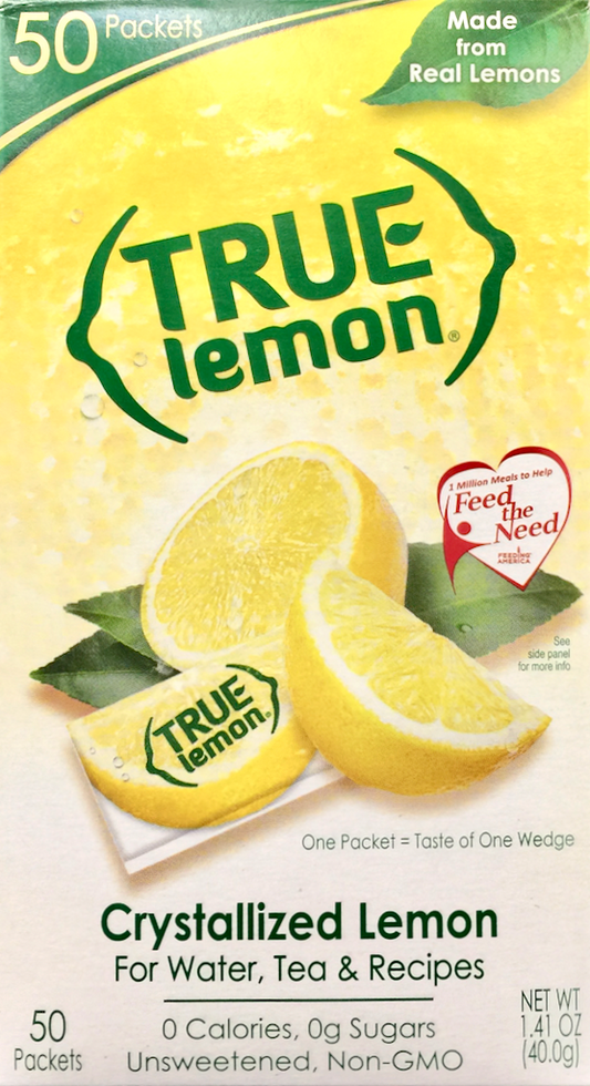 트루레몬 True Lemon Non-GMO 레몬 크리스탈 0.08g 50ct (40g)