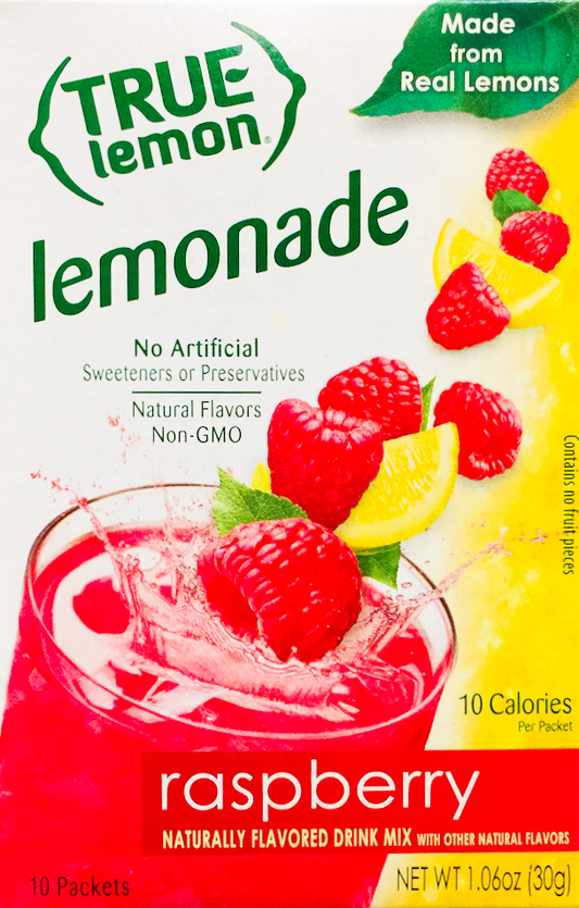 트루레몬 True Lemon Non-GMO 라즈베리 레모네이드 믹스 10pc (30g)