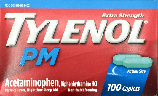 타이레놀 Tylenol PM 아세트아미노펜 500mg + 수면유도 100정