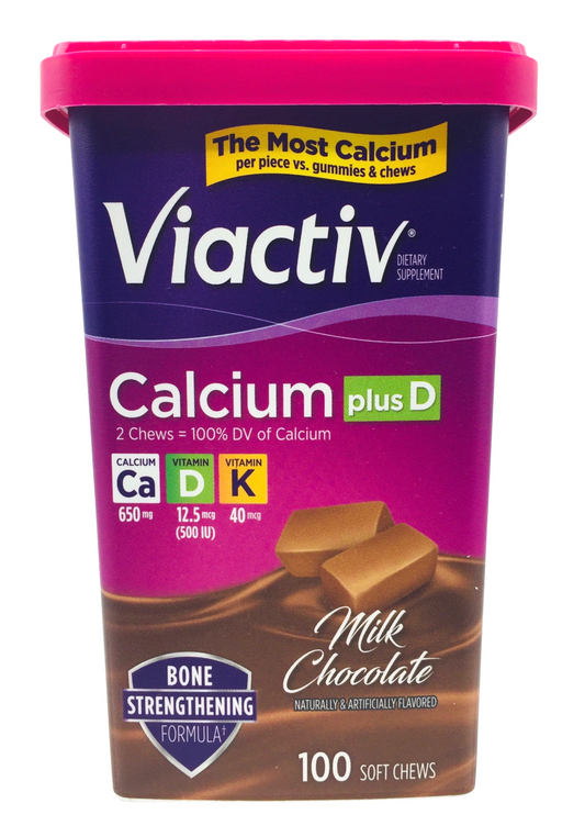 바이액티브 Viactiv 칼슘 650m 초콜렛맛 츄 100정