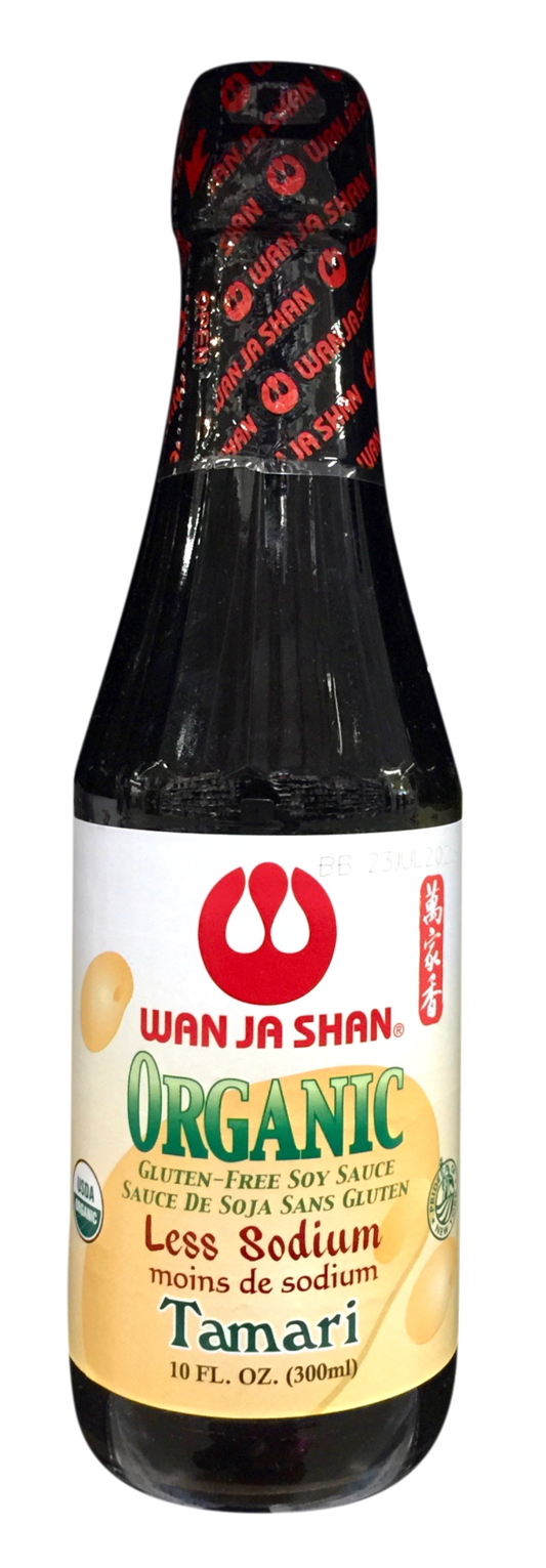 완자샨 Wan Ja Shan 유기농/Non-GMO 글루텐-프리 타마리 저염 간장 300ml *Brewed in NY*