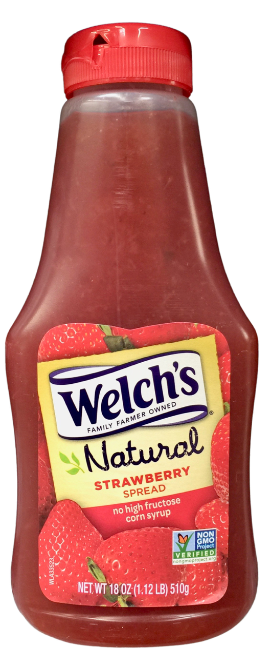 웰치 Welch's 내추럴 Non-GMO 딸기 스프레드 510g