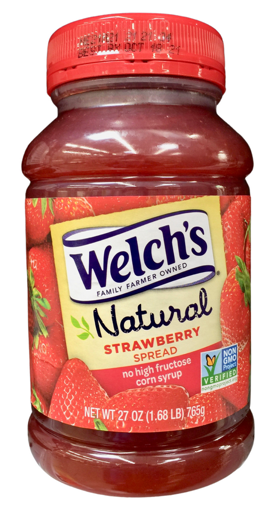웰치 Welch's 내추럴 Non-GMO 딸기 스프레드 765g