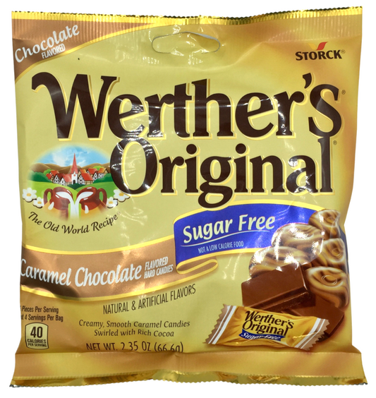 워더스 슈가-프리 카라멜 초콜렛 캔디 66g