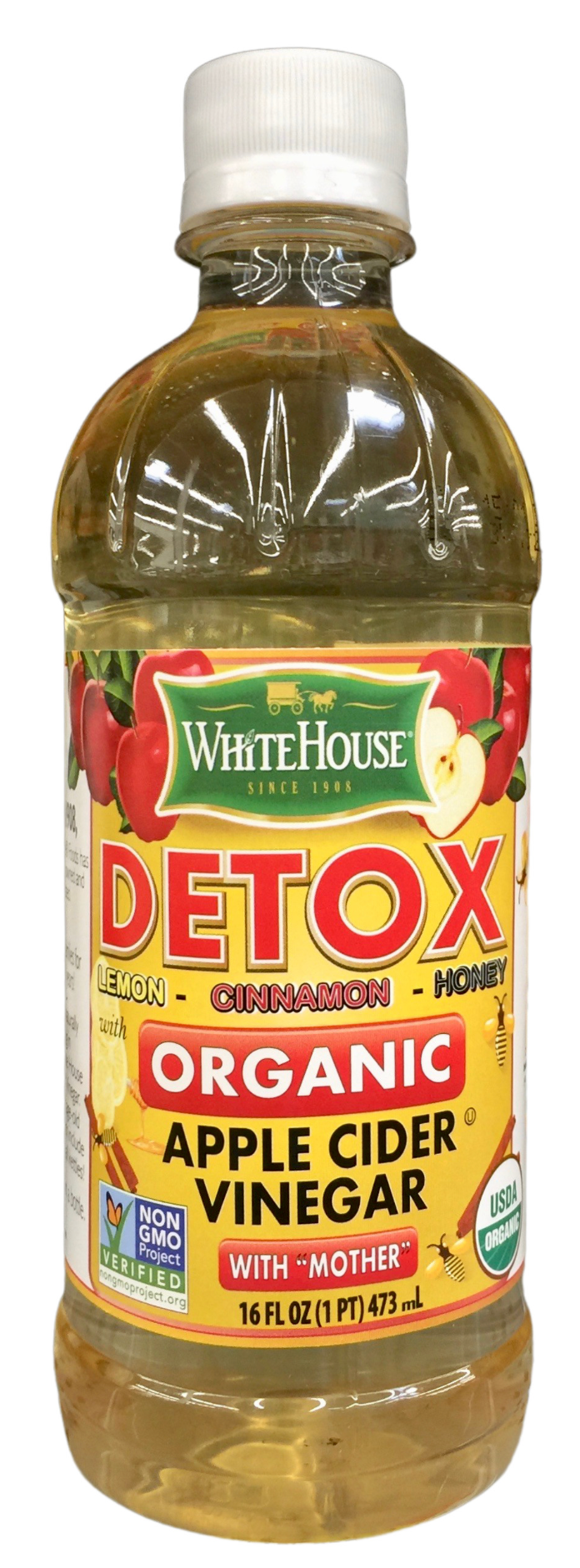 화이트하우스 White House 유기농/Non-GMO 디톡스 애플 사이다 비네가 473ml